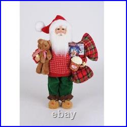 Karen Didion Movie Night Santa Claus Christmas Figurine 17 Inch Multicolor