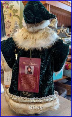 Karen Didion Originals 16 Santa Claus Figure Emerald Green NEW NWT Karen Didion Originals 16 Santa Claus Figure Emerald Green NEW NWT