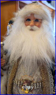 Karen Didion Originals 16 Santa Claus Figure Emerald Green NEW NWT Karen Didion Originals 16 Santa Claus Figure Emerald Green NEW NWT