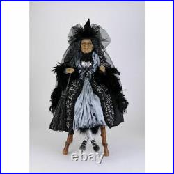 Karen Didion Originals Platinum Sitting Witch Figurine, 26 Inches