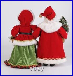Karen Didion Originals The Lighted Strolling Santa and Mrs Claus cc16-240