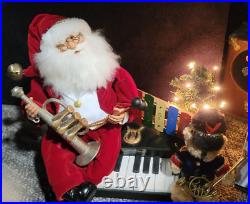 Karen Didion Signature Collection Lighted Christmas Instrument Santa-2014 RARE