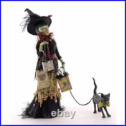 Katherine’s Collection 2019 Witch Shopper with Cat Figurine