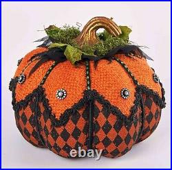 Katherine's Collection 2021 Bewitching Bash Paper Mache Pumpkins Decor, Set of 3