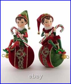 Katherine's Collection Christmas Elf Bauble Ornament Table Katherines Last 1