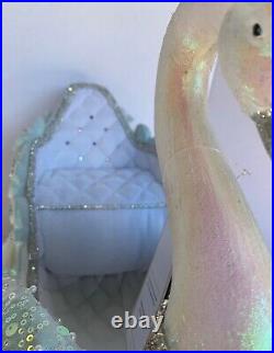 Katherine's Collection Dazzling swan sleigh blue white Crystal Kingdom 28-428310