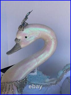 Katherine's Collection Dazzling swan sleigh blue white Crystal Kingdom 28-428310