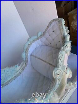 Katherine's Collection Dazzling swan sleigh blue white Crystal Kingdom 28-428310