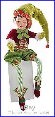 Katherine´s Collection Elf Doll Puppe Weihnachtself Wichtel Zwerg 68cm NEU grün