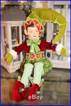 Katherine´s Collection Elf Doll Puppe Weihnachtself Wichtel Zwerg 68cm NEU grün