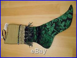 Katherine's Collection Green Beaded Christmas Stocking from Harrods BNWT
