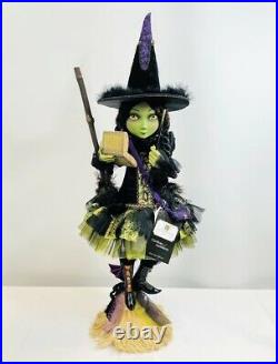 Katherine’s Collection Halloween Brunhilda’s Menagerie Young Broom Witch