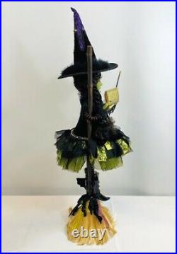 Katherine's Collection Halloween Brunhilda's Menagerie Young Broom Witch