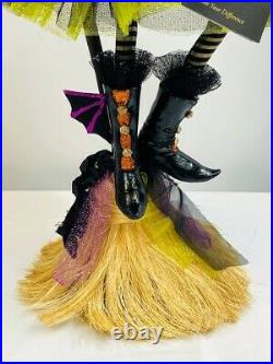 Katherine's Collection Halloween Brunhilda's Menagerie Young Broom Witch