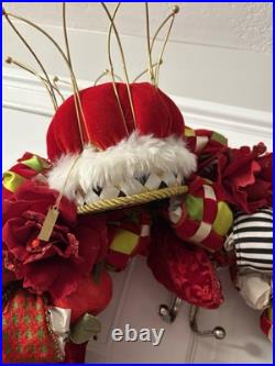 Katherine's Collection Mackenzie Childs Wreath Courtly Check Retired & Rare Katherine's Collection Mackenzie Childs Wreath Courtly Check Retired & Rare