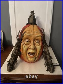 Katherine’s Collection Midnight Tall Pumpkin Halloween Decor 19 28-128204