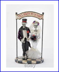 Katherine’s Collection Till Death Do Us Part Cake Topper 28-028632 NEW HALLOWEEN