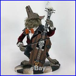 Katherine’s Collection Wolfman with Bass Figurine
