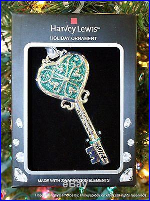 Key First Christmas In Our New Home 2014 Harvey Lewis Swarovski Ornament NIB