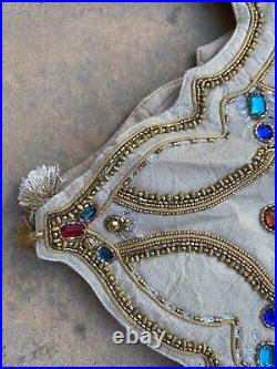 Kim Seybert Multicolored- Beaded Holiday Christmas Tree skirt-Sample Sale