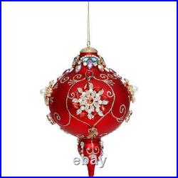 King's Jewels Finial Ornament Red 8