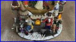 Kirkland Nutcracker Waterglobe Lighted Snow Globe Flaw Rare