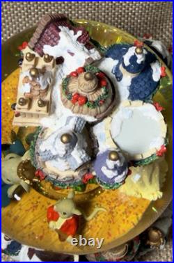 Kirkland Nutcracker Waterglobe Lighted Snow Globe Flaw Rare