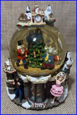 Kirkland Nutcracker Waterglobe Lighted Snow Globe Flaw Rare