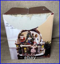 Kirkland Nutcracker Waterglobe Lighted Snow Globe Flaw Rare