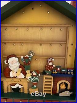 Kirkland Santas Workshop Advent Calendar Ornaments Charms Christmas Wood Costco