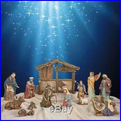 Kirkland Signature 13 Piece Tabletop Christmas Nativity Set 16.6 Inch (42.2 cm)
