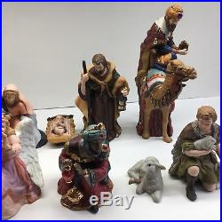 Kirkland Signature Nativity Scene 75177 12pc Hand Painted Porcelain Figures Bo