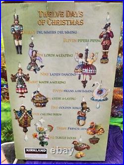 Kirkland Twelve Days Of Christmas Ornament Set Costco Retired Discontinued