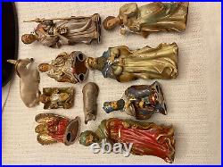 Kirklands Potters Garden II Nativity Set Nice Glaze Tallest Figure 7 1/2