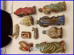 Kirklands Potters Garden II Nativity Set Nice Glaze Tallest Figure 7 1/2