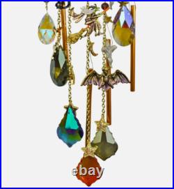 Collana Kirks Folly 'Goddess Vista Mare Luna Ombra Divina' Argento, Ciondolo Luna Viola