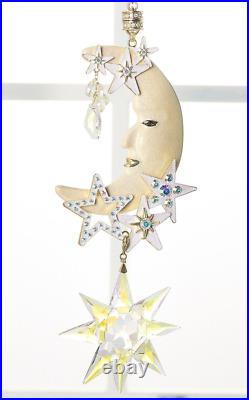 Kirks Folly Silvertone Multicolor Starlight Moondust Crystal Shimmer 20-1/2