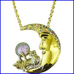 Kirks Folly Venus Seaview Moon Shadow Cats Play Statement Necklace Ornament HUGE