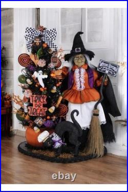 Kitchen Witch Figurine Lighted Halloween Tree Karen Didion Kitchen Witch Figurine Lighted Halloween Tree Karen Didion