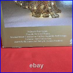 Kmart Jaclyn Smith Gold Fox 24 Pre-lit Christma Yard Decor Incandescent Lights