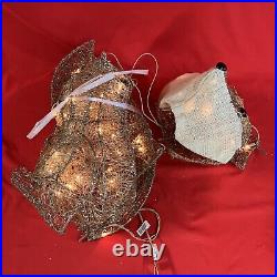 Kmart Jaclyn Smith Gold Fox 24 Pre-lit Christma Yard Decor Incandescent Lights