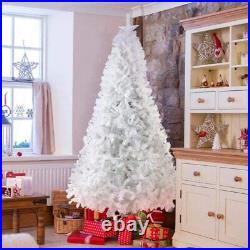 Koreyosh 10ft White Artificial Christmas Pine Tree Metal Stand Home Restaurant