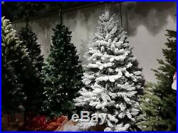 Künstlicher Weihnachtsbaum Tannenbaum Fichte dick im Schnee gehüllt 180 cm