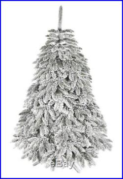 Künstlicher Weihnachtsbaum Tannenbaum Fichte dick im Schnee gehüllt 220 cm