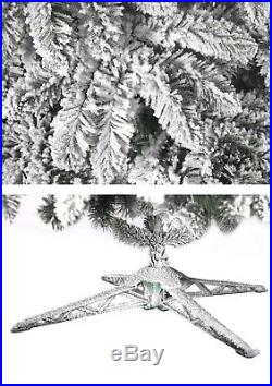 Künstlicher Weihnachtsbaum Tannenbaum Fichte dick im Schnee gehüllt 220 cm
