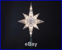 Kurt Adler 10-Light 11-inch Clear Polar Star Treetop