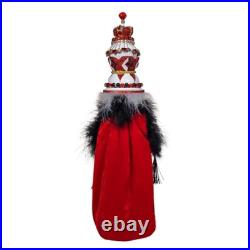 Kurt Adler 18.8-inch Hollywood Nutcrackers King of Hearts with Cape Nutcracker