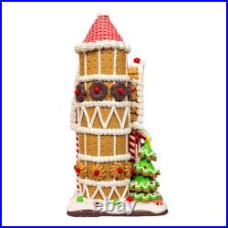Kurt Adler Christmas Farm Battery Operated LED Gingerbread Barn GBJ0057