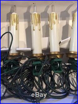 Kurt Adler Christmas Novelty Tree Lights Candles 4 Sets of 10 Indoor Outdoor