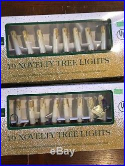 Kurt Adler Christmas Novelty Tree Lights Candles 4 Sets of 10 Indoor Outdoor